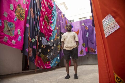 Emmanuel Aggrey Tieku, winner of the ellipse 2025 Prize © Courtesy ellipse art projects - 2025 ellipse prize